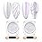 Beetles Chrome Nail Powder 2 Jars White and Purple Pearl Cromer Nail Powder for Gel Nail Mirror Effect Glitter Manicure Kit Pigment Nails Art Design Gifts for Women