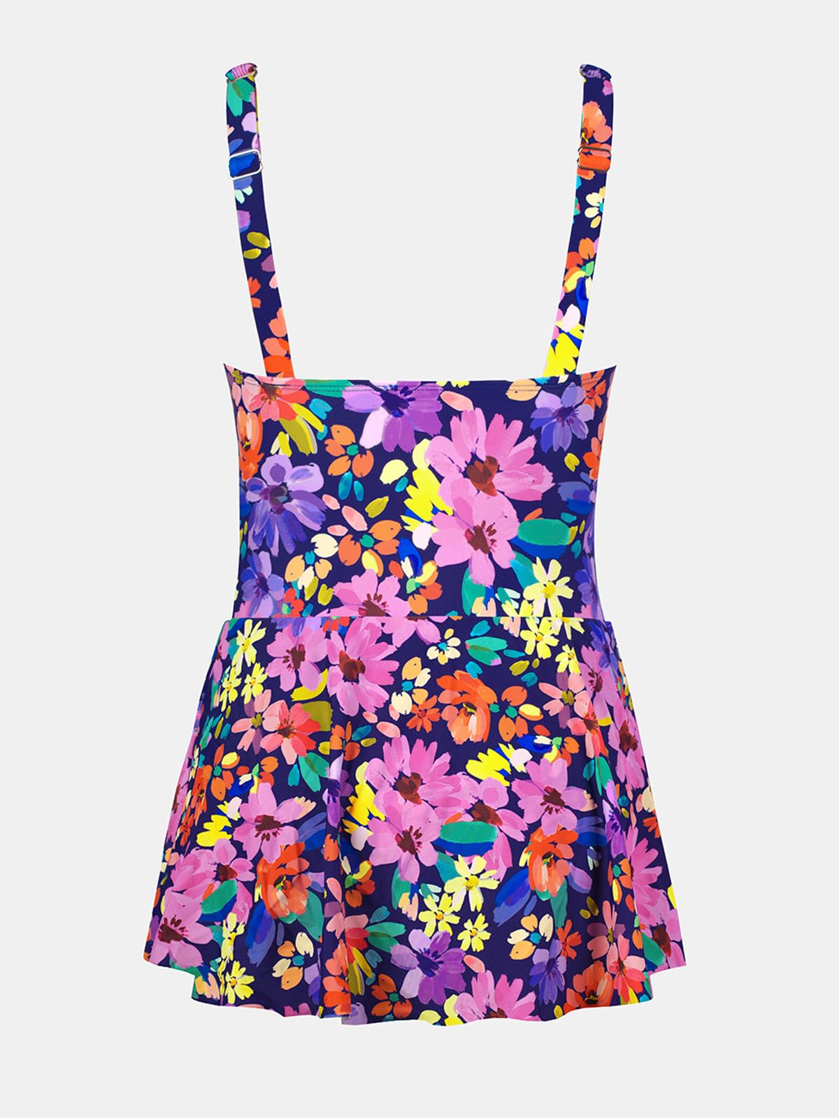CUPSHE Maillot de bain une pièce pour femme - Col rond - Bretelles larges - Nœud noué