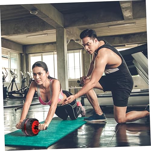 Miniatura 6 de Ab Roller - Rodillo de ejercicios para entrenamiento de abdomen, para entrenamiento de abdomen, goma de acero, espesar