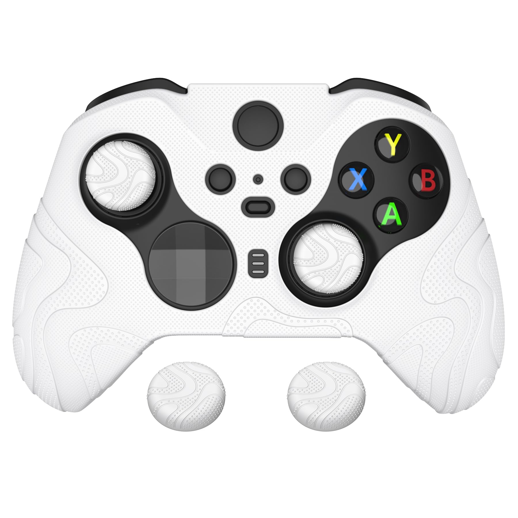 playvital Mountain Range Edition Silicone Cover for Xbox Elite Wireless Controller Series 2 & Elite Series 2 Core, White Anti-Slip Controller Skin for Xbox Elite Series 2 Core with Thumb Grips