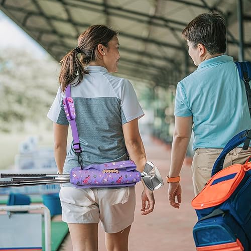 Miniatura 35 de FINGER TEN Bolsa para palos de golf, mini, ligera, para hombres, mujeres, mujeres, niños, con/sin bolsa de bola, portátil para campo de conducción