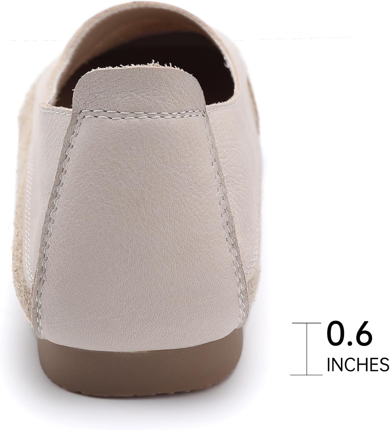 Women's Loafers - Slip On Flats for Women with Spliced Leather Comfortable Walking Shoes for Women,Leisure & Work Flats
