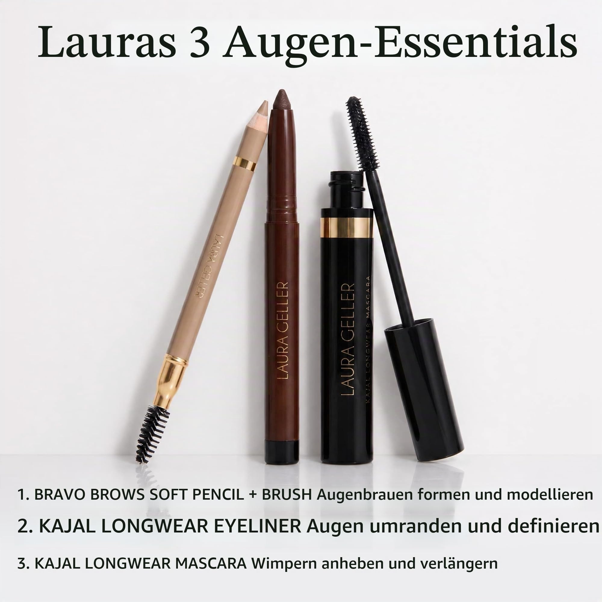 VERSAINSECT New York Kajal Longwear Mascara - zum Ausbessern, Definieren, Curling, Buildable Formula Eye Makeup, innovative Curling Brush - 1 Stück