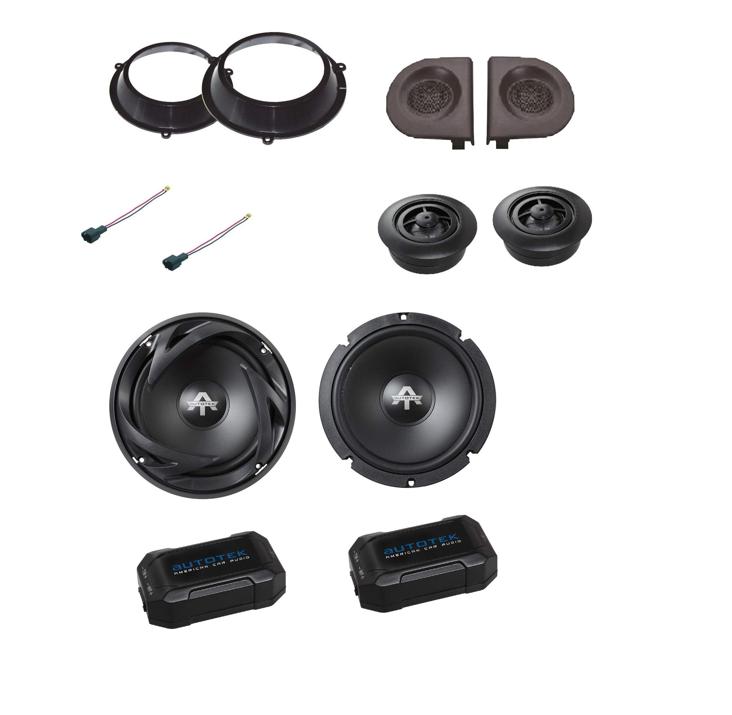 Kit 2 Casse Compatibile Con Fiat Panda Dal 2003 Al 2012 169 Seconda Serie Con Adattatori E Supporti Altoparlanti Hertz ANTERIORE Dcx 170.3 - Foto 3