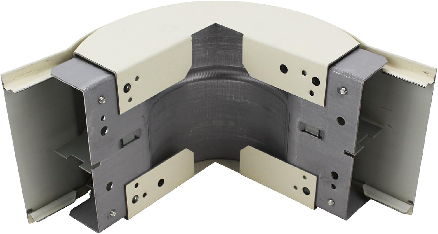 Wiremold Legrand V4018FO 2" Radius Fiber Optic Cat 5 External Elbow Raceway, Ivory
