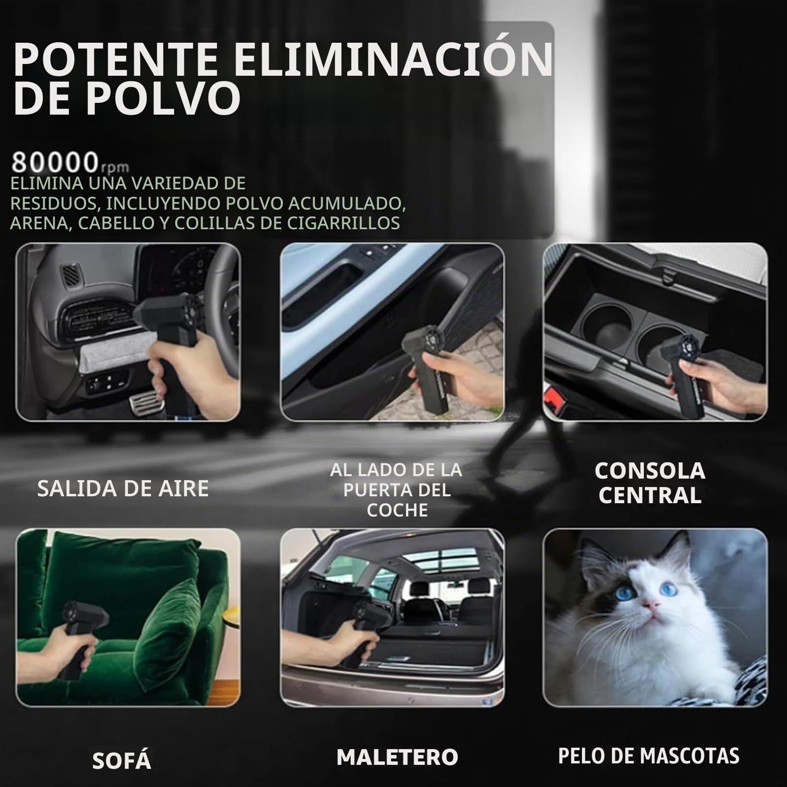 Air Blaster 2.0, Hydrayne Air Blaster 2.0, soplador Pocket Jet X, soplador de Aire eléctrico Duster-3 Gear Ajustable 130000RPM