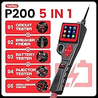 Vista 2 de Kit de Sonda de Circuito de Potencia TopDiag P200 - Probador de Circuito Automotriz con Actualización en Línea 2024, Rango de Voltaje 9~30V