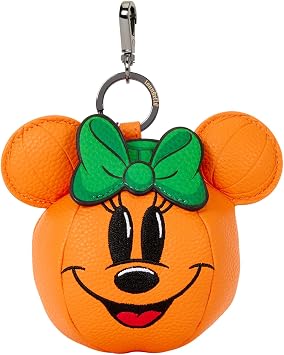 Loungefly Disney Minnie Mouse - Pumpkin - Bag Charm - Exclusive in-House Artwork - Collectible Keychains