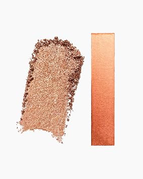 MAKE Beauty Multi-Chromatic Eye Shadow. Metal Reflecting Luminous Foil Finish Creamy, Buildable, Dimensional Long-wear, Crease-proof Powder Eyeshadow, Multichrome Shade - Alloy, Warm Copper