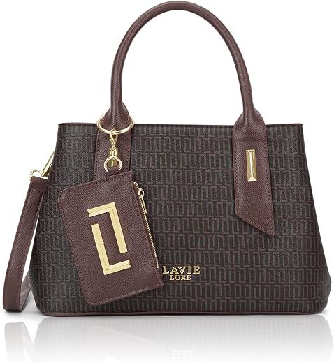 Lavie Luxe Women's Monogram Rumba25 Handbag | Handbag for Work | Ladies Purse | Stylish Shoulder Bag | Gift for Women