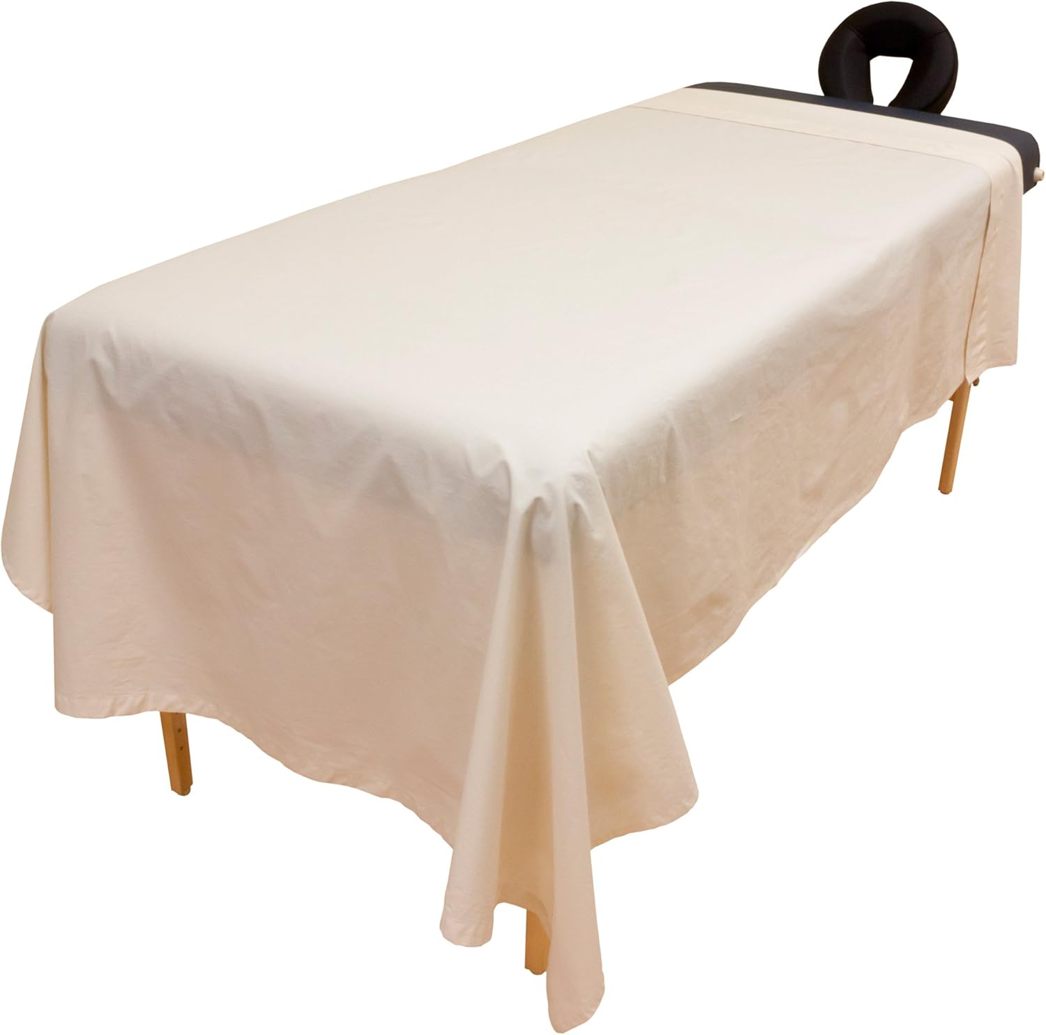Arcadia© Massage Table 100% Organic Cotton Flannel Flat Sheet by Body Linen - Made with Gentle, Chemical-Free and Eco-Friendly Organic Cotton - Extra Soft and Cozy