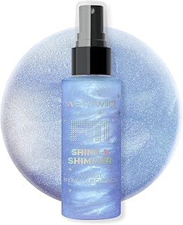 wet n wild Shimmer Shine Hair Mist, Lightweight Glitter Spray with Argan Oil & Rosemary, Non-Greasy Shine Boost, Cruelty Free – Fallen Star