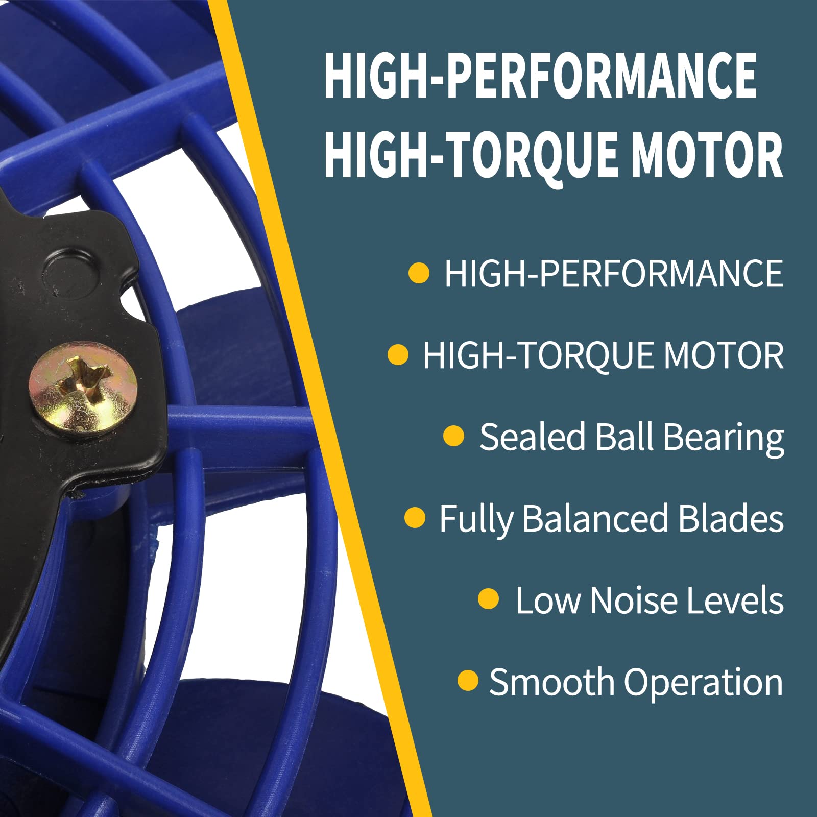 Radiador eléctrico universal Slim Fan Push Pull de 12 V 80 W de alto rendimiento, kit de montaje, color azul, 2 unidades