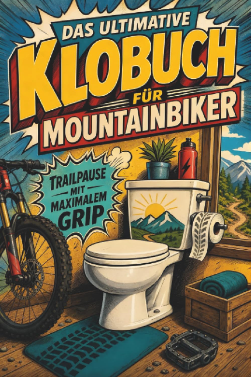 Das ultimative Klobuch für Mountainbiker: Trailpause mit maximalem Grip. Lustiges Geschenk mit Lifehacks, Fun Facts und Geschichten