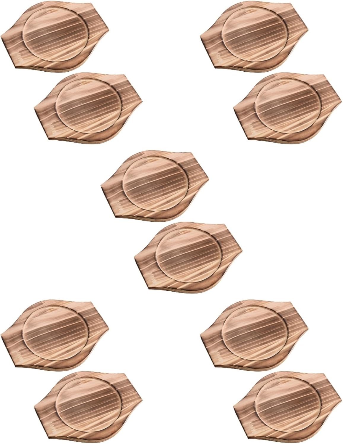 BESTOYARD 10 Pcs Stone Pot Holder Wood Underliner Skillet Casserole Holder Wooden Underliner Trivet Hot Pads for Kitchen Wooden Pot Base Sturdy Pot Mat Korean Stone Tabletop Cork Desktop Tub