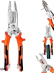 Spelafili Elettricista Multifunzione Qaestuan - Pinza Crimpatrice 8-in-1, Per Lavori Di Precisione - Foto 3