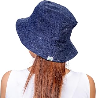TruHemp Hemp Bucket Hat –Solid Pattern Headwear with Wide Brim Design | Unisex Pull On Style Hat | Casual Outdoor Wear for... Price In India