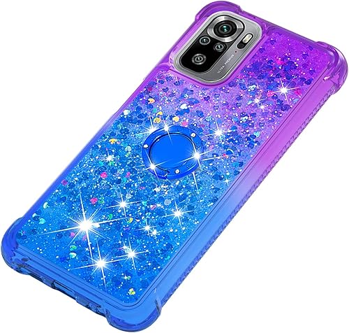 Miniatura 6 de Funda para Redmi Note 10 4G, funda para Redmi Note 10S, brillante efecto arenas movedizas, carcasa protectora de TPU con cuatro esquinas para Redmi