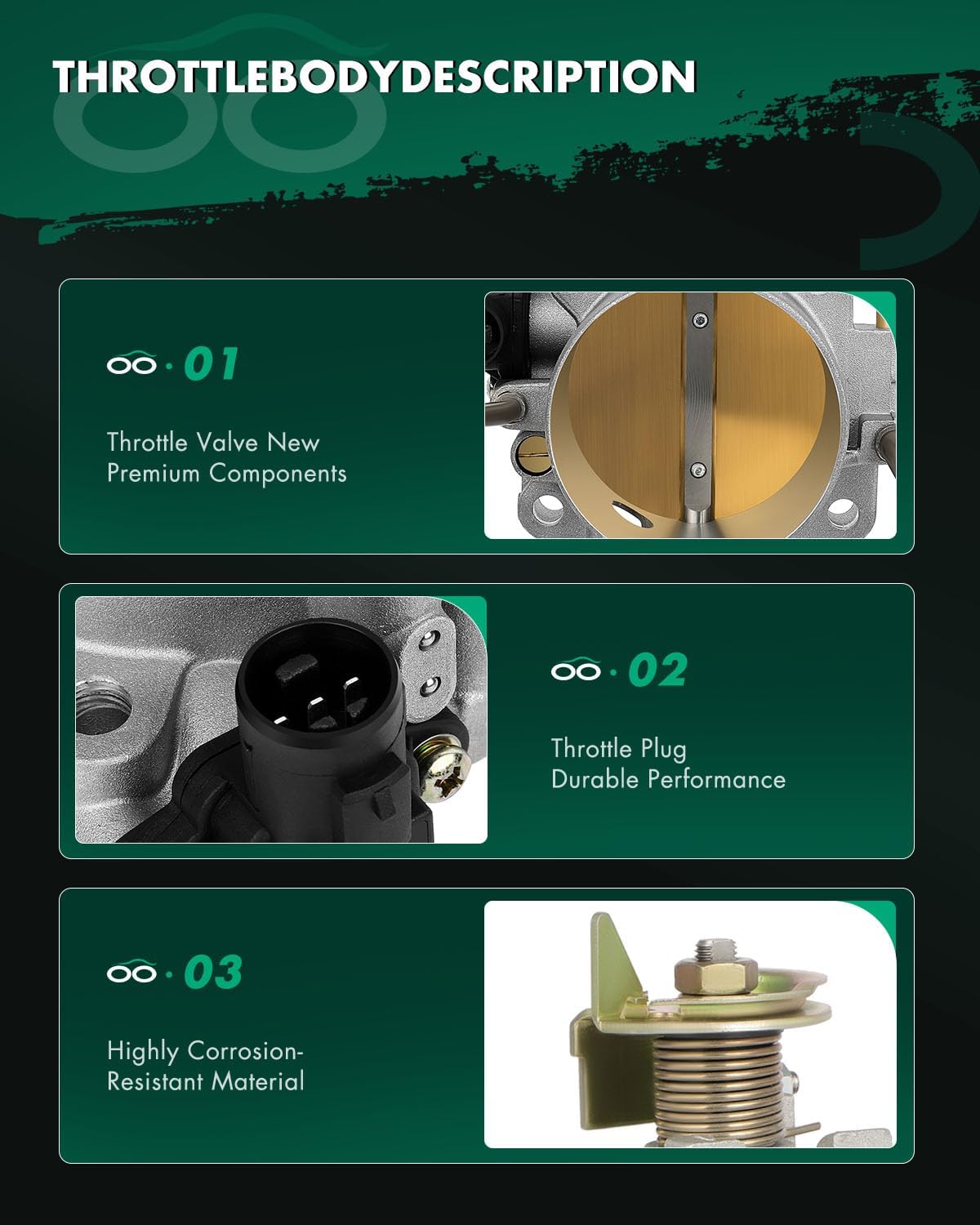 SCITOO Throttle body 309051050 Automotive throttle Fit for for Acura Integra, for Honda Civic/Civic del Sol/Prelude/ S2000 (Gsr B D 1.8L 2.2L)