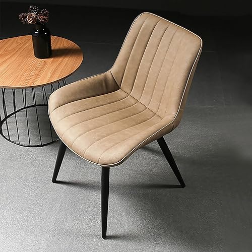 Miniatura 3 de Sillas de comedor vintage sillas de mostrador de cocina Lounge Leisure Sala de estar Sillas de esquina con patas de metal Asiento y respaldos de