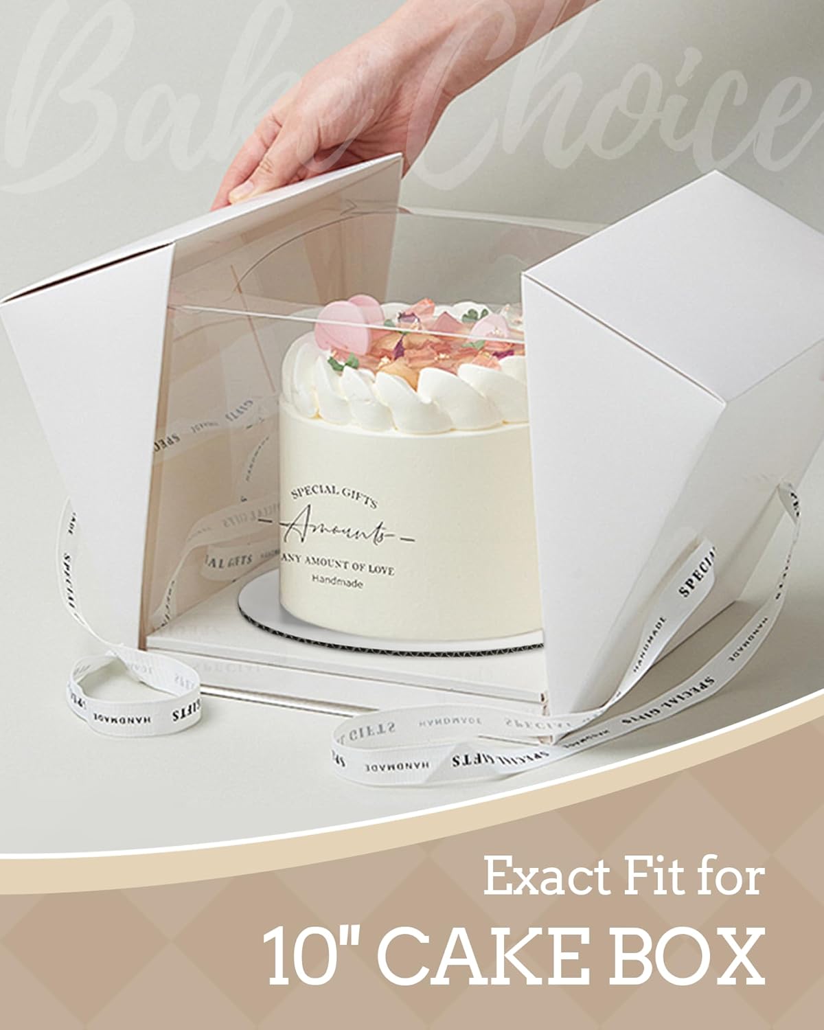 Cake Boards 10 inch Round, 7 Pack Food-Graded Cardboard Cake Rounds, Waterproof and Oil-Proof Cake Plates, Sturdy Corrugated Cake Base, Ideal for Baking, Cake DIY, Dessert and Crafting - Image 6