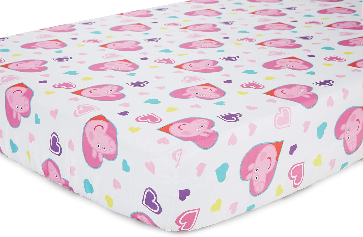 peppa pig crib sheet