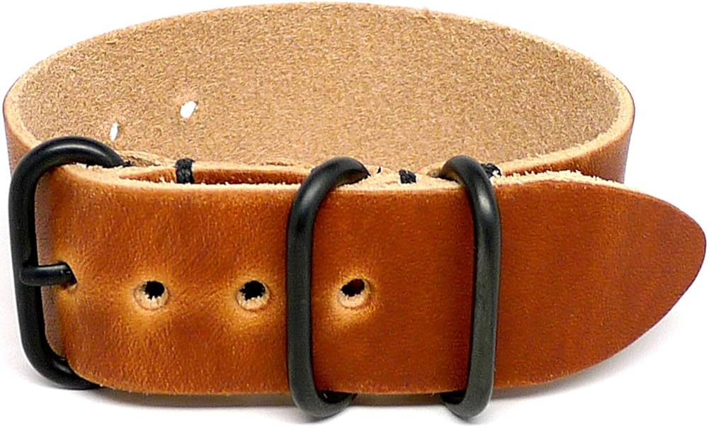 DaLuca 1 Piece NATO Watch Strap Natural Dublin (PVD Buckle) 20mm