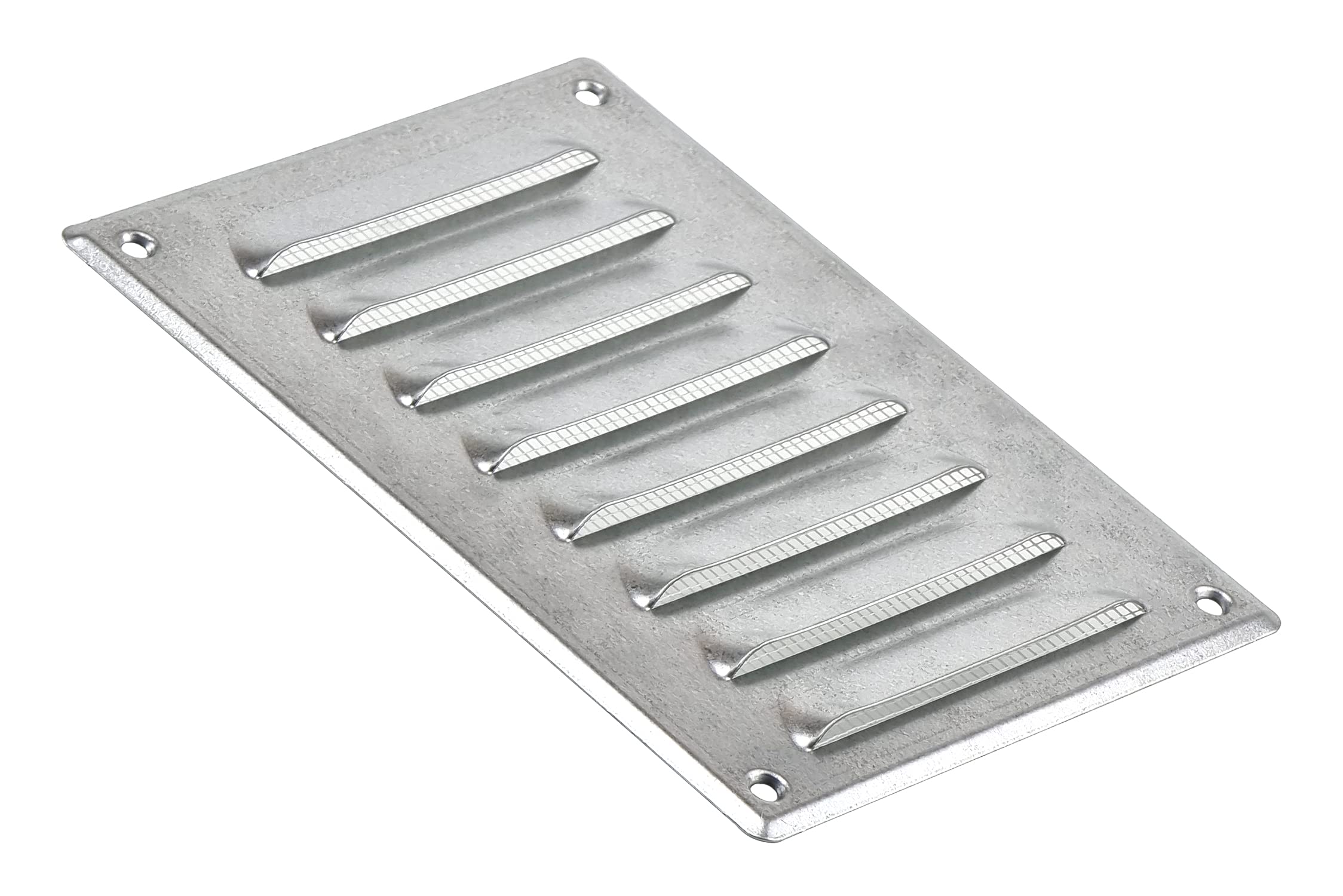 Steinberg14 Galvanised Steel 140x190mm Metal Air Vent Cover with Insect Mesh - 5.5x7.5 inch Ventilation Grille - Rectangular Air Vents for Outdoor and Indoor - Air Vent Register for Walls and Ceilings