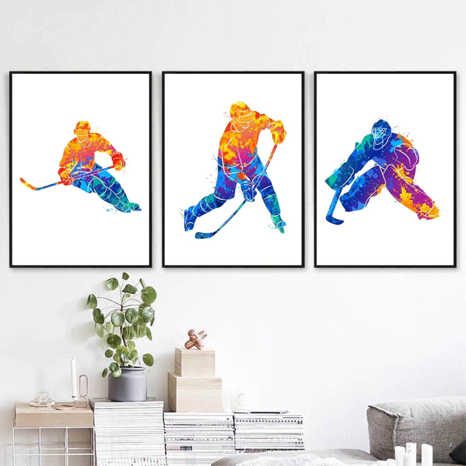 Illustration décor à la maison hockey sur glace idée cadeau salon - 8