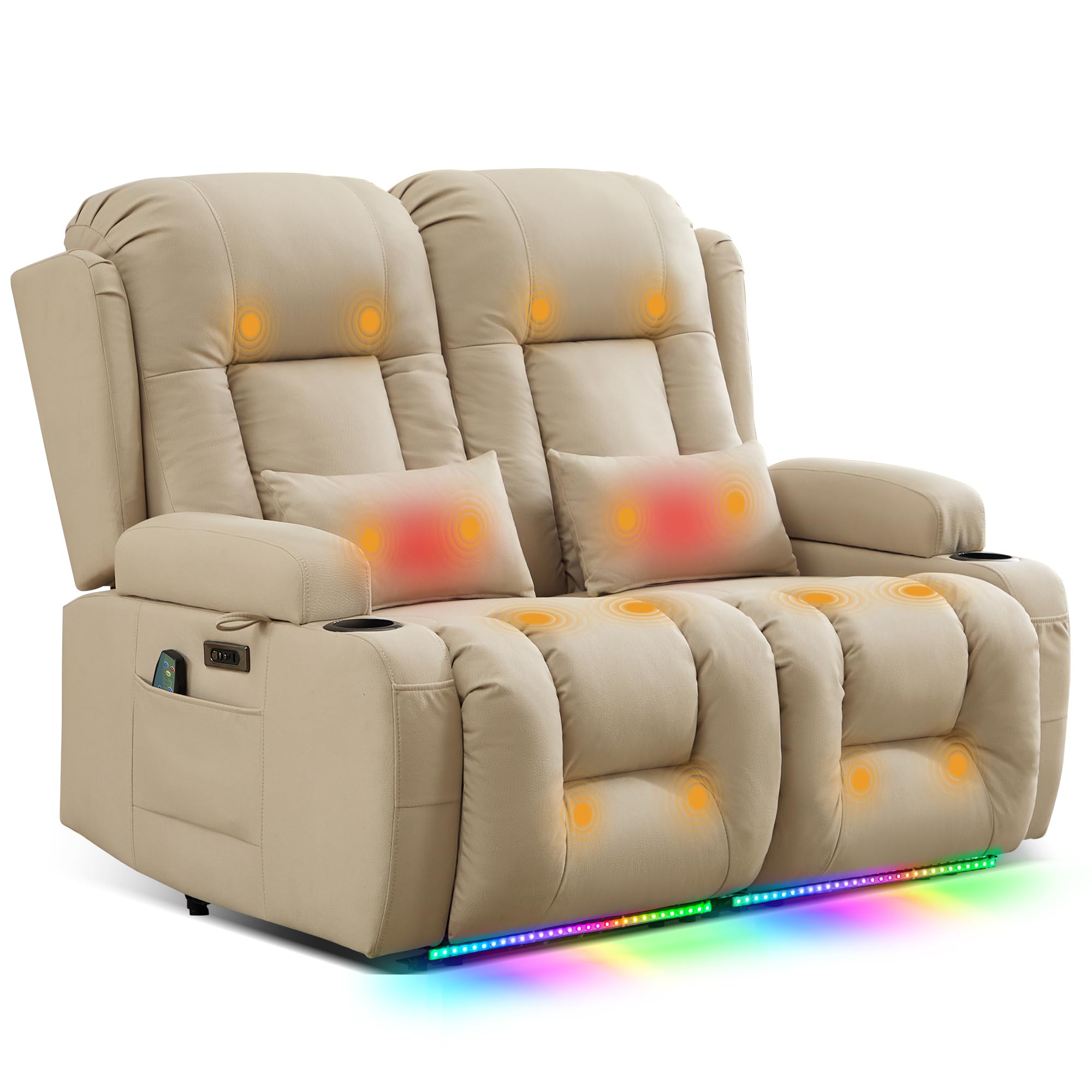 TUNYI Power Loveseat Recliner
