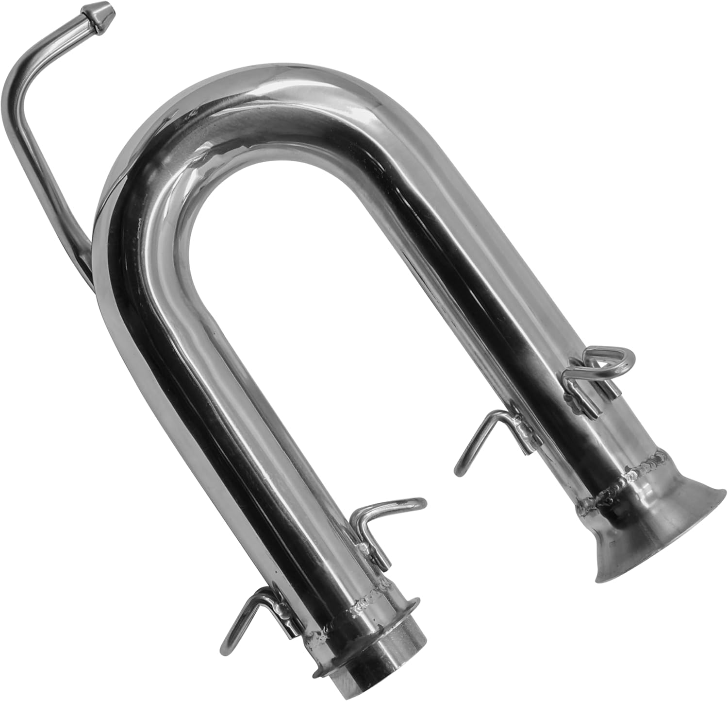 Caltric Exhaust Pipe Compatible with Yamaha Rhino 700 YXR700F FI 4x4 2008-2013 5B4-E4621-00-00