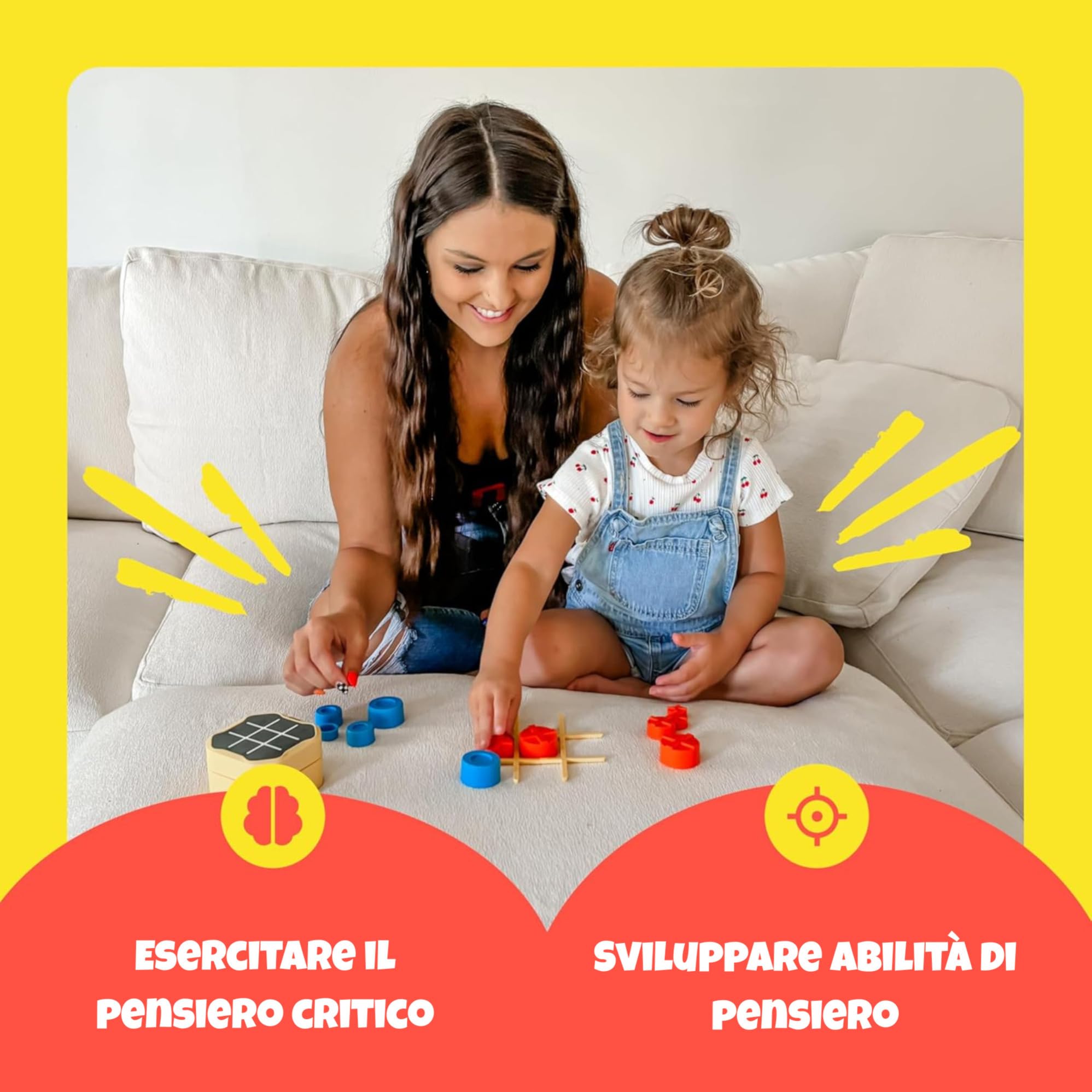 Giiker Tic Tac Toe Bolt Game, originale console di gioco portatile 3 in 1, giochi da viaggio portatili per viaggi in auto, giochi da tavolo per bambini e adulti