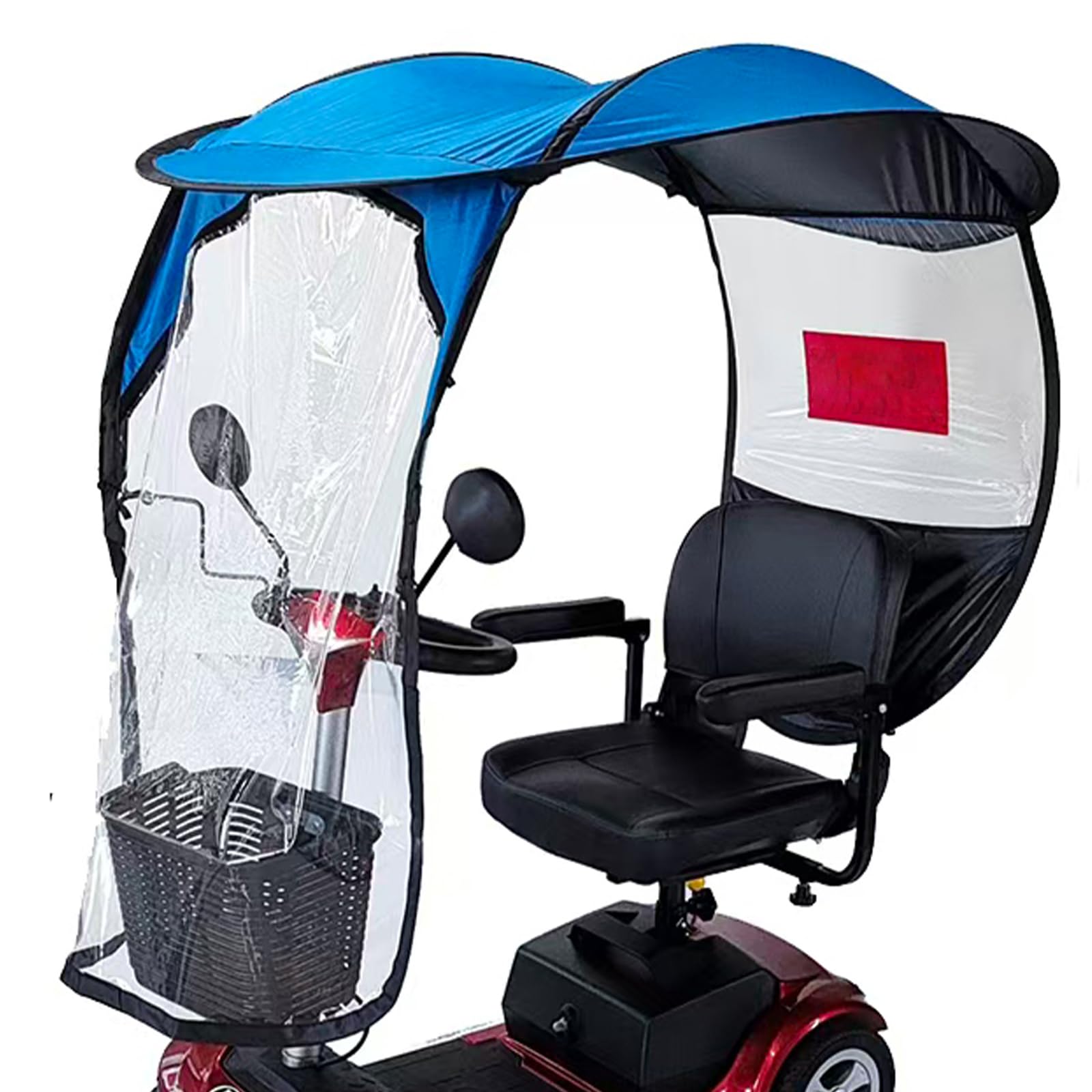 Mobility Scooter Canopy Rain Cover Electric Scooter Umbrella Waterproof Accessories Foldable for Outside Storage Heavy Duty Motorcycle Covers