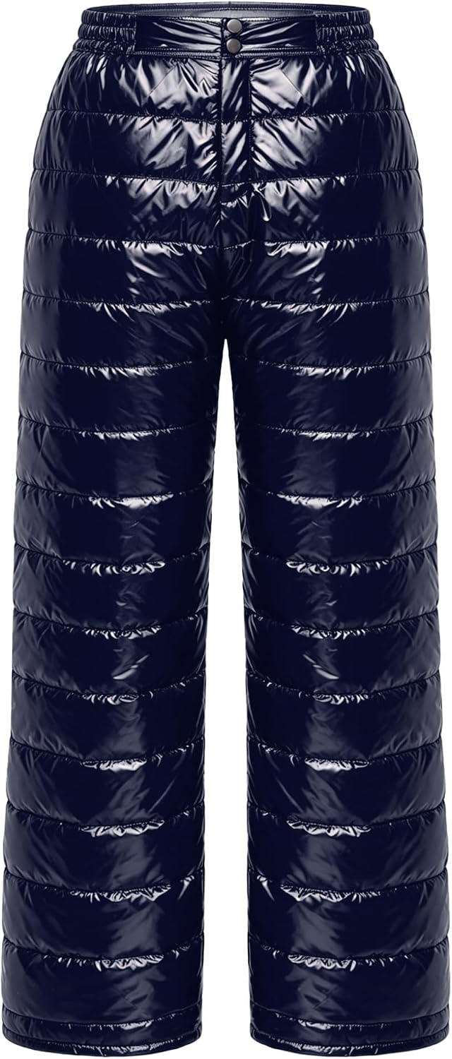 Hansber Men Snowboard Pant Quilted Padded Winter Bottoms