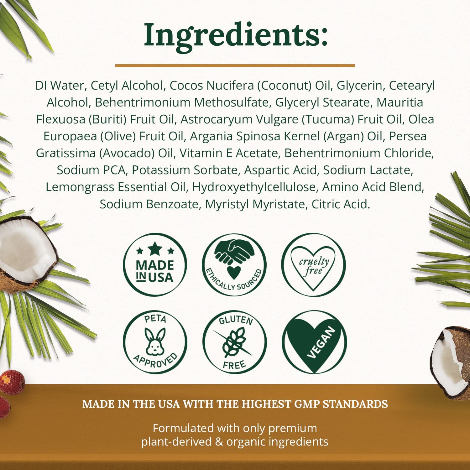 Hair Mask for Dry Damaged Hair - Deep Conditioner for Curly Hair - Hair Repair Treatment Mask - Color Safe, Natural & Organic (5oz) - Image 7