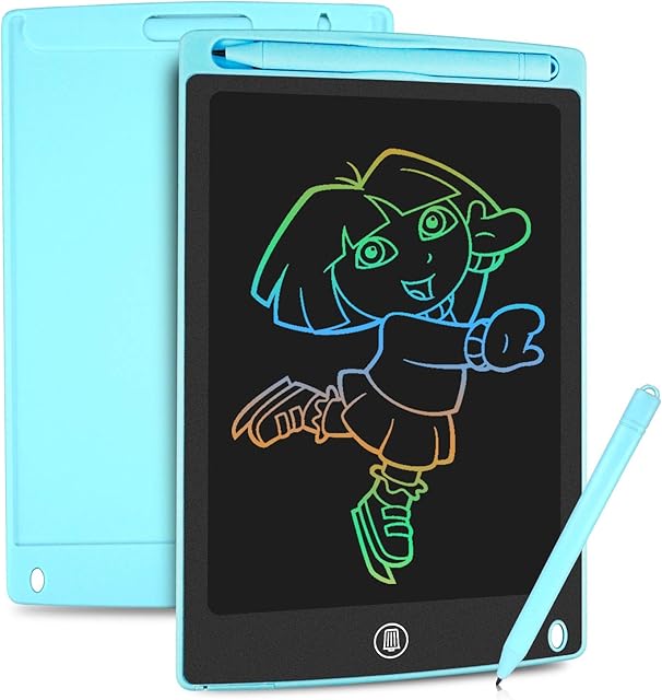 HOMESTEC Colourful LCD Writing Tablet,8.5 inch Drawing Board Graphic Tablet Lock-Key Handwriting Doodle Drawing Pad Kids Toys Gifts for Boys Girls(Blue)