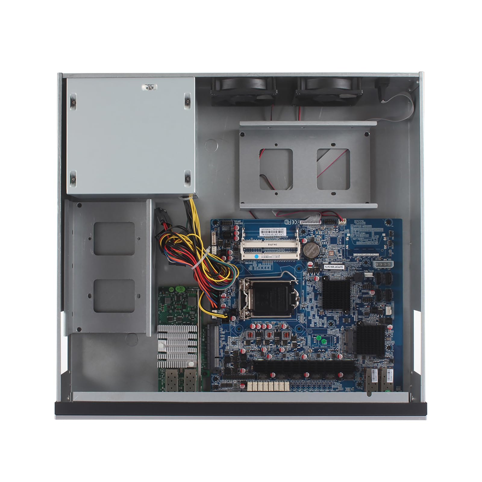 2U Cabinet Firewall Appliance 10GbE, PFsense, Mikrotik, OPNsense, Untangle, VPN, Network Rackmount Router PC, I3 4160, RS13, 6 x 2.5G LAN, 4 x SFP+ 82599, 0 RAM, 0 Storage, Barebone No System