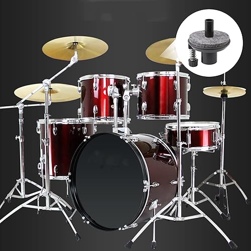 Miniatura 2 de Lovermusic Abrazadera de platillo de 0.35 pulgadas de diámetro interior y soporte para platillos Hi Hat, piezas de repuesto para tambor, paquete de 2