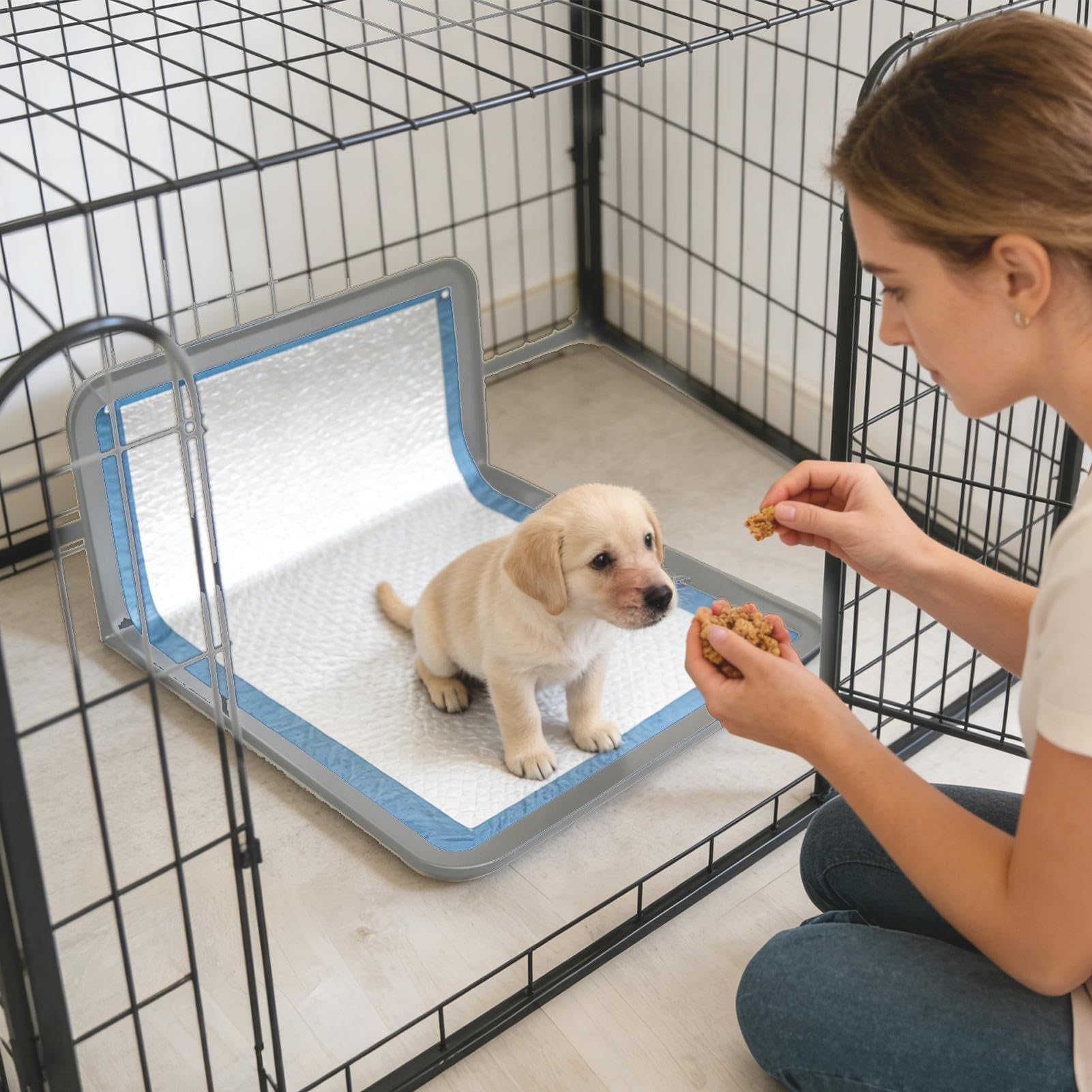 Vassoio Per Pipì Del Cane | Lettiera Antiversamento Antiaderente Per Animali Domestici - Vassoio Interno Cuccioli | Per Piccoli Cani E Gatti, Uso Esterno, Viaggi In Auto E Road Trip