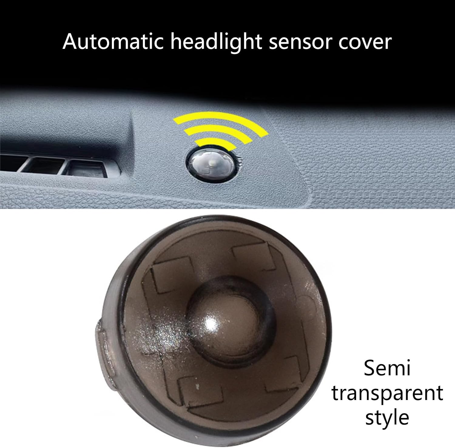 Rulbelok Auto Headlamp Sensors Cap Featuring Enhanced Light Transmittance and Tool-Free Replacement for Various Cars Automatic Sensors Cap