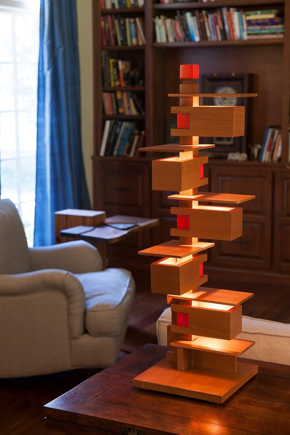 Frank Lloyd Wright - Taliesin 3 Table Lamp - Cherry Wood