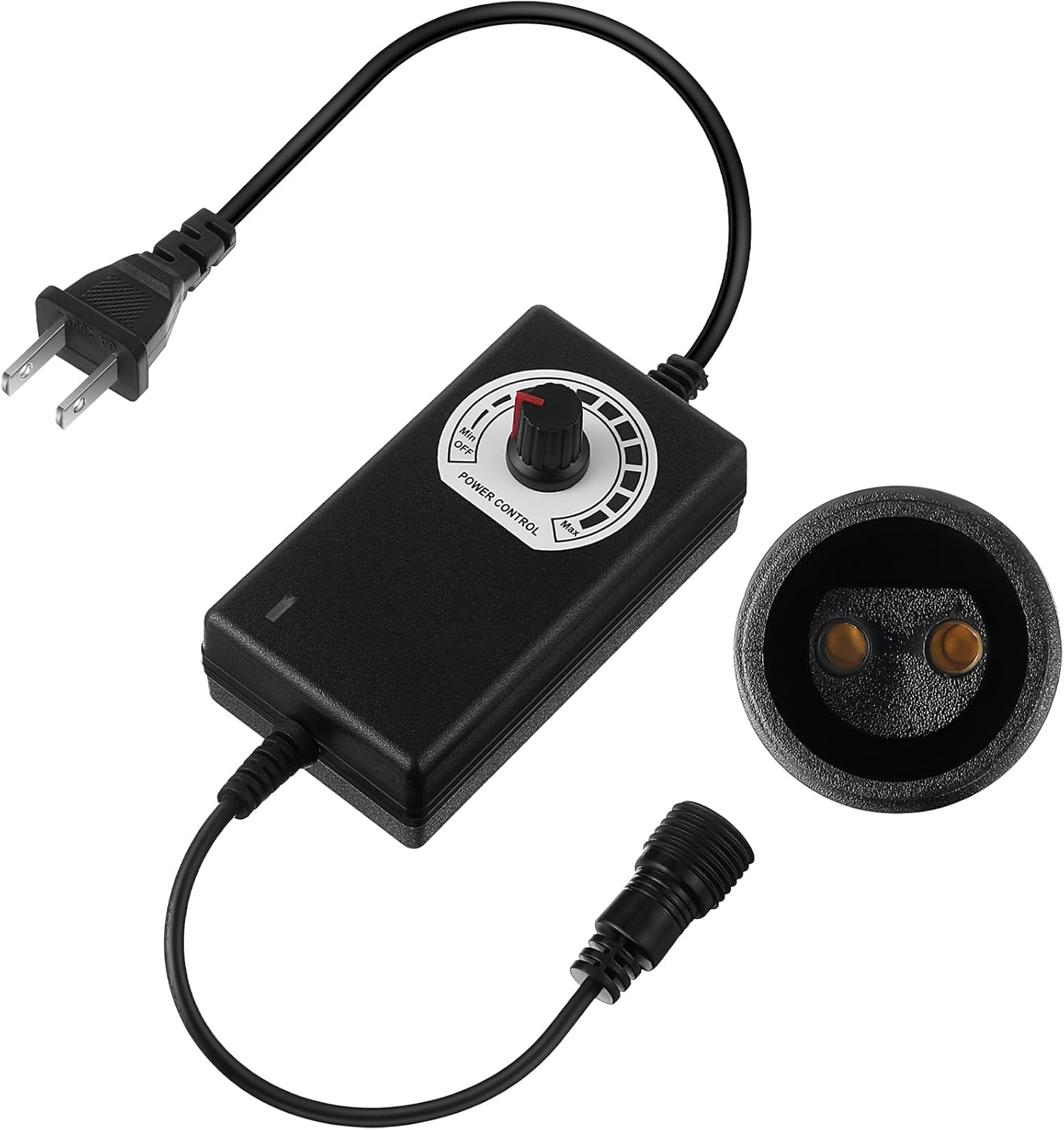 Enhon 30V 30W Plug in Dimmer Switch for LED Light, Dimmer Switch with 8