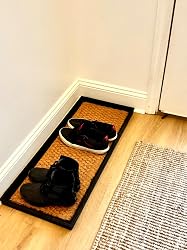 Heavy Duty Rubber Shoe Storage Mat With Coir Insert – Holds 2 Pairs - View #12