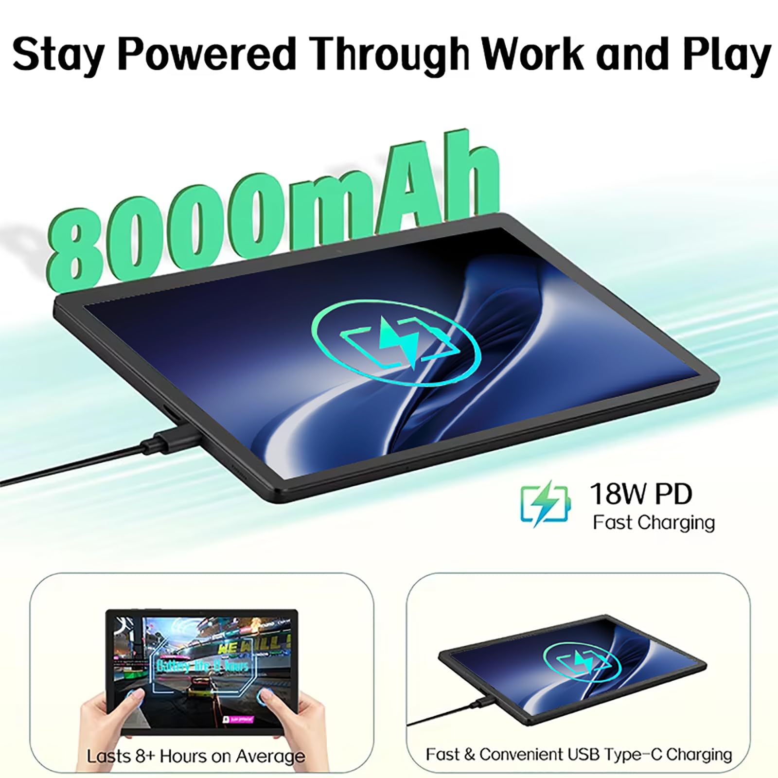 Amazon.com : 11 inch Tablet Android 15 Tablet, Computer Tablets