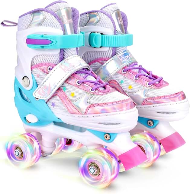 Toddler Adjustable Light-Up Roller Skates