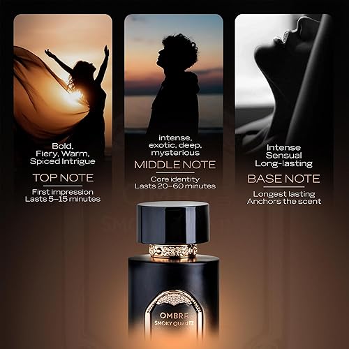 Miniatura 4 de Sapil Ombre Smoky Quartz Eau de Parfum  Perfume de madera picante unisex de larga duración  Notas de jengibre, canela y vainilla  Fragancia cálida