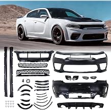 Front and Rear Bumper Body Kit Fit For 2015-2023 Dodge Charger Hellcat Style Widebody Kit