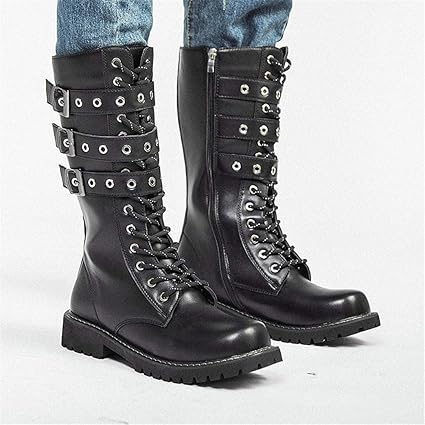 combat boots fashion male