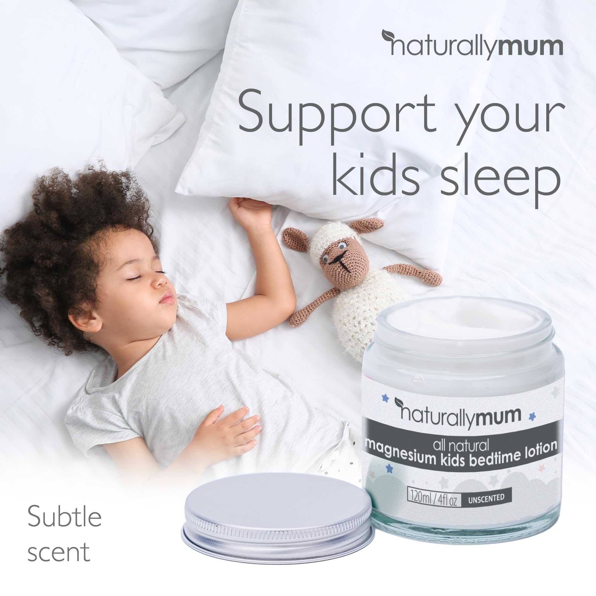 NaturallyMum Kids Magnesium Bedtime Lotion Support For