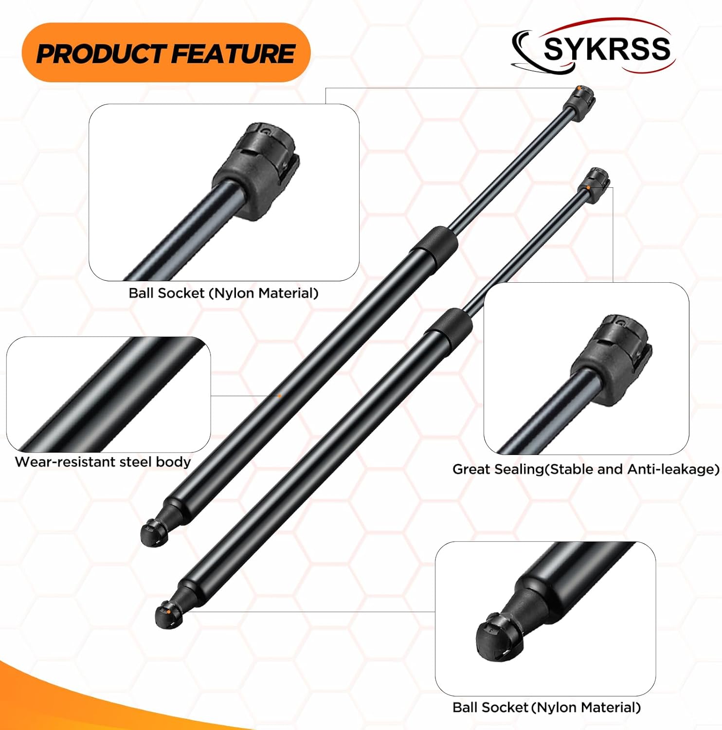 6756 Rear Tailgate Hatch Struts Shock Lift Support Gas Spring Compatible with Lexus RX350 RX450h 2010-2015 Replacement PM3066 689600E030 Trunk Liftgate Strut, 2 Pcs